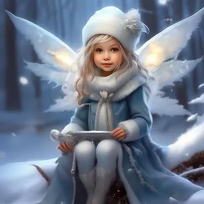 Зимняя маленькая фея. Метаморфоза …» — создано в Шедевруме