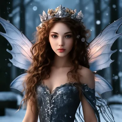 Симпатичная зимняя фея с розовым носом Иллюстрация штока - иллюстрации  насчитывающей волосы, представьте: 166174255