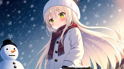 Mobile wallpaper: Winter, Anime, 21910 download the picture for free.