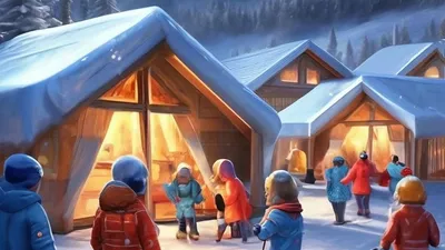 зимние дети девочки и мальчик наслаждаются зимой. дети играют на улице в  снегу. открытый праздник для детей. Стоковое Фото - изображение  насчитывающей напольно, отдых: 236191410