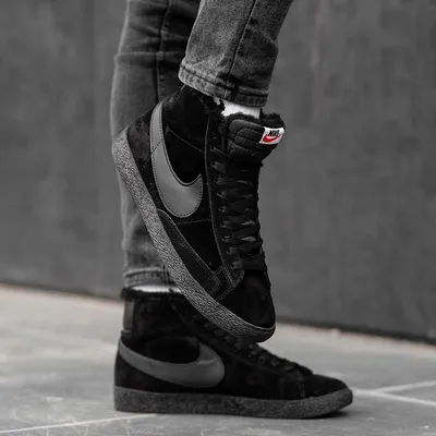 Кроссовки Nike Air Jordan 1 зимние бежевые с серым купить в Москве