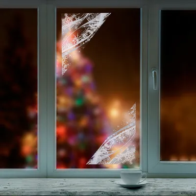 Наклейки на окна Зимние узоры 33х50см 9524120 — купить в Челябинске — цена,  недорого | интернет-магазин ДОМ