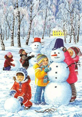 Купить картину Зимние забавы в Москве от художника Шепелева Наталья
