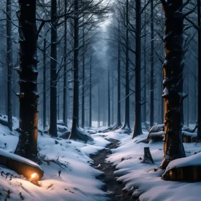 Картина Picsis Зимний лес, 660x430x40 мм 3159-10807531 - выгодная цена,  отзывы, характеристики, фото - купить в Москве и РФ