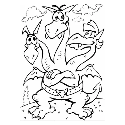 Иллюстрация Малыш Змей-Горыныч! в стиле 2d, cg, книжная графика |