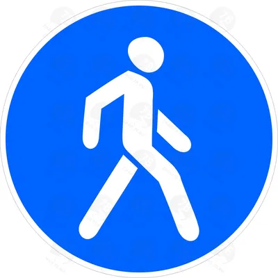 Дорожный знак 4.5.2 Пешеходная и велосипедная дорожка с совмещенным  движением