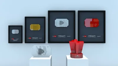 Золотая кнопка ютуб / Youtube Awards в 2023 г | Золото