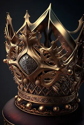 Золотая корона с изумрудными …» — создано в Шедевруме