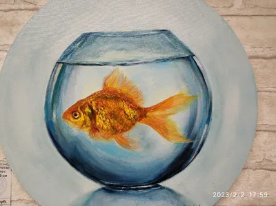 Золотая рыбка из стекла, 1 фигурка - Imperialglass
