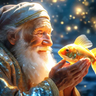 Золотая рыбка из сказки» — создано в Шедевруме