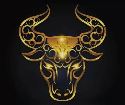 Золотой бык с диаграммой, представленным 3D Стоковое Изображение -  изображение насчитывающей зарево, громоздкого: 67931607