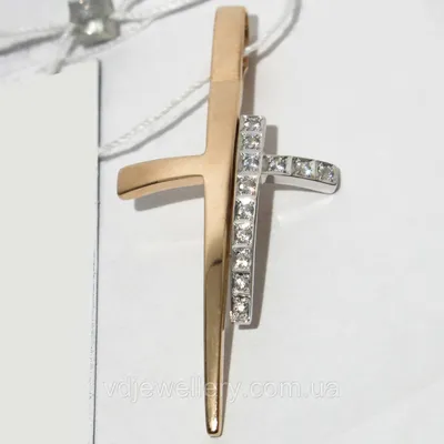 Крест из белого золота мужской — купить в Москве мужские крестики из белого  золота, цена в интернет-магазине НАШЕ ЗОЛОТО