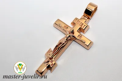 Православный золотой крестик 1-0018