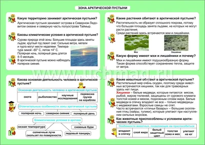 Перевернутый класс Селезневой Елены: АРКТИЧЕСКИЕ ПУСТЫНИ